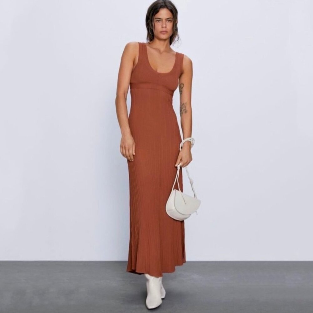Zara Long Knit Dress